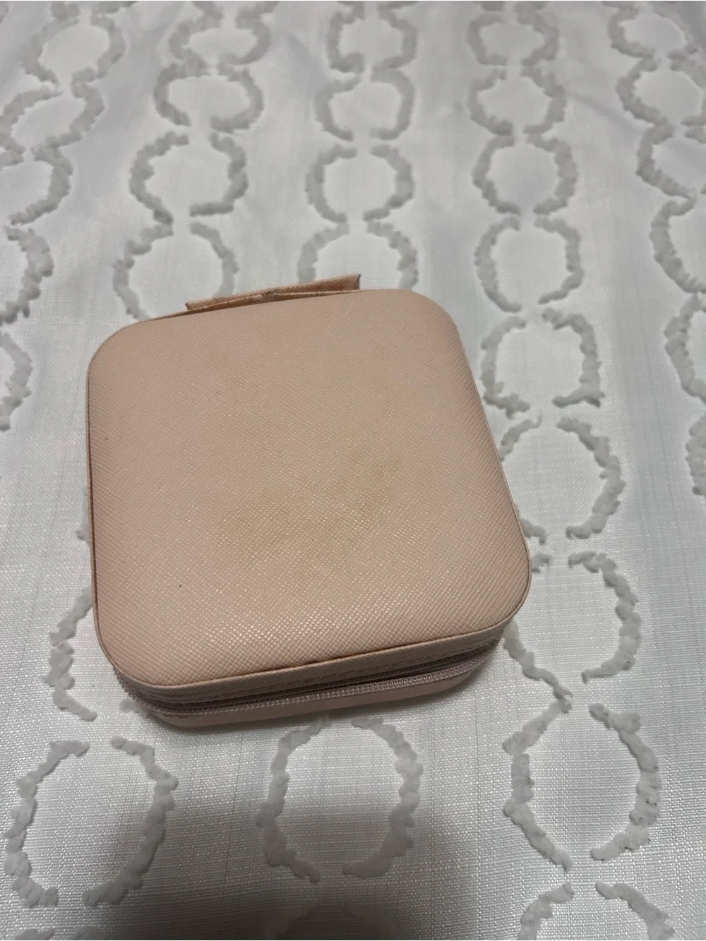 Compact Pink Travel Jewelry Organizer Case
